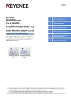 CV-X Series Robot Vision System Quick Introduction Guide (Fixed1 camera  pick/place) (English)