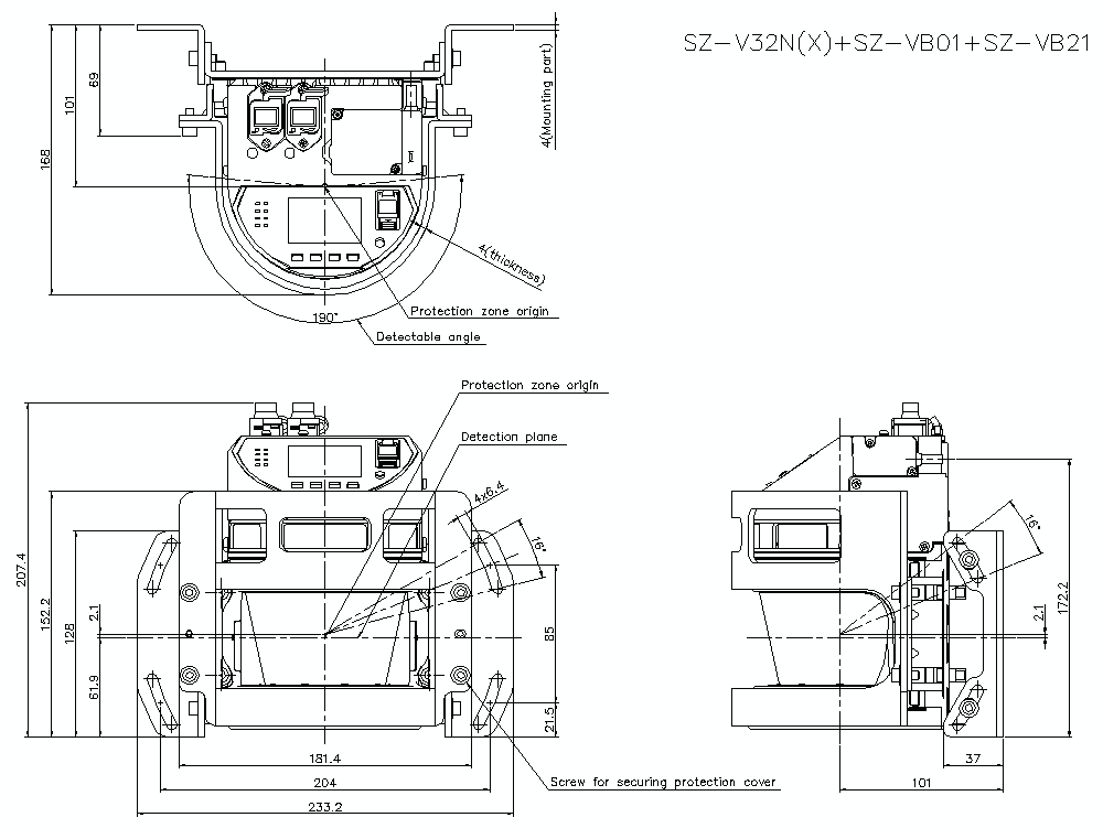 SZV32N-VB01/B21 Dimension