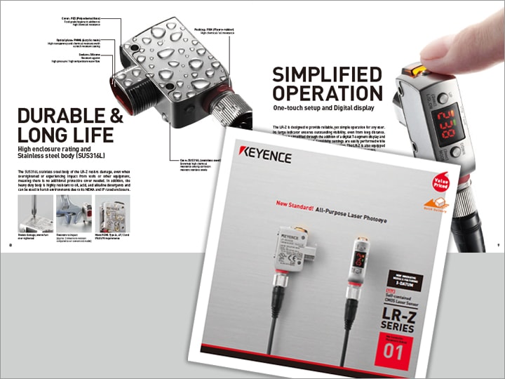 LR-Z Series Self-contained CMOS Laser Sensor catalogue (English)
