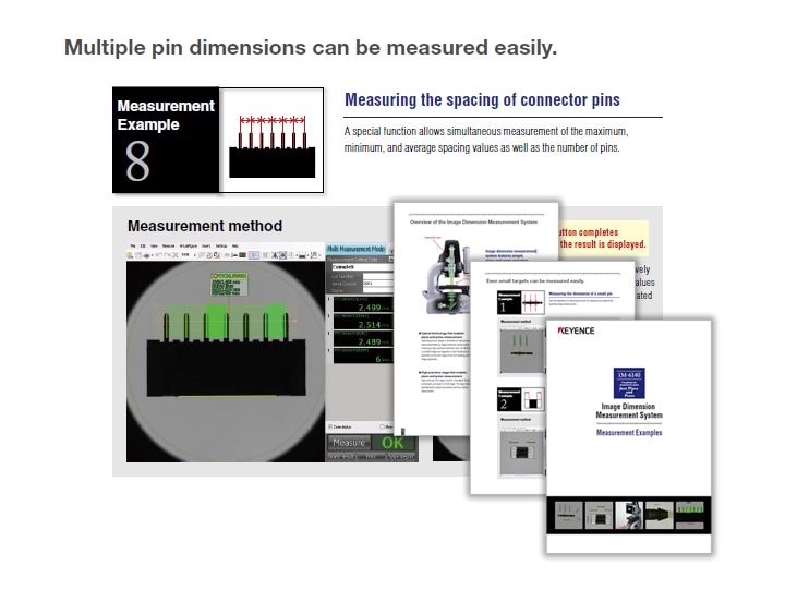 IM-6140 Image Dimension Measurement System Measurement Examples (English)