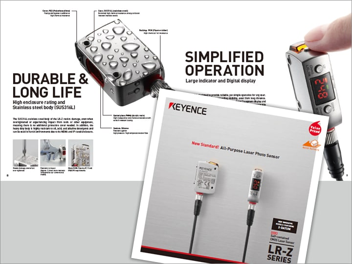 LR-Z Series Self-contained CMOS Laser Sensor Catalogue (English)