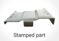 stamped part