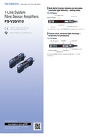 FS-V10 Series Digital Fibre Optic Sensors Catalogue