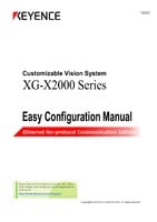 XG-X2000 Series Easy Setup Guide Ethernet No-protocol Communication Edition