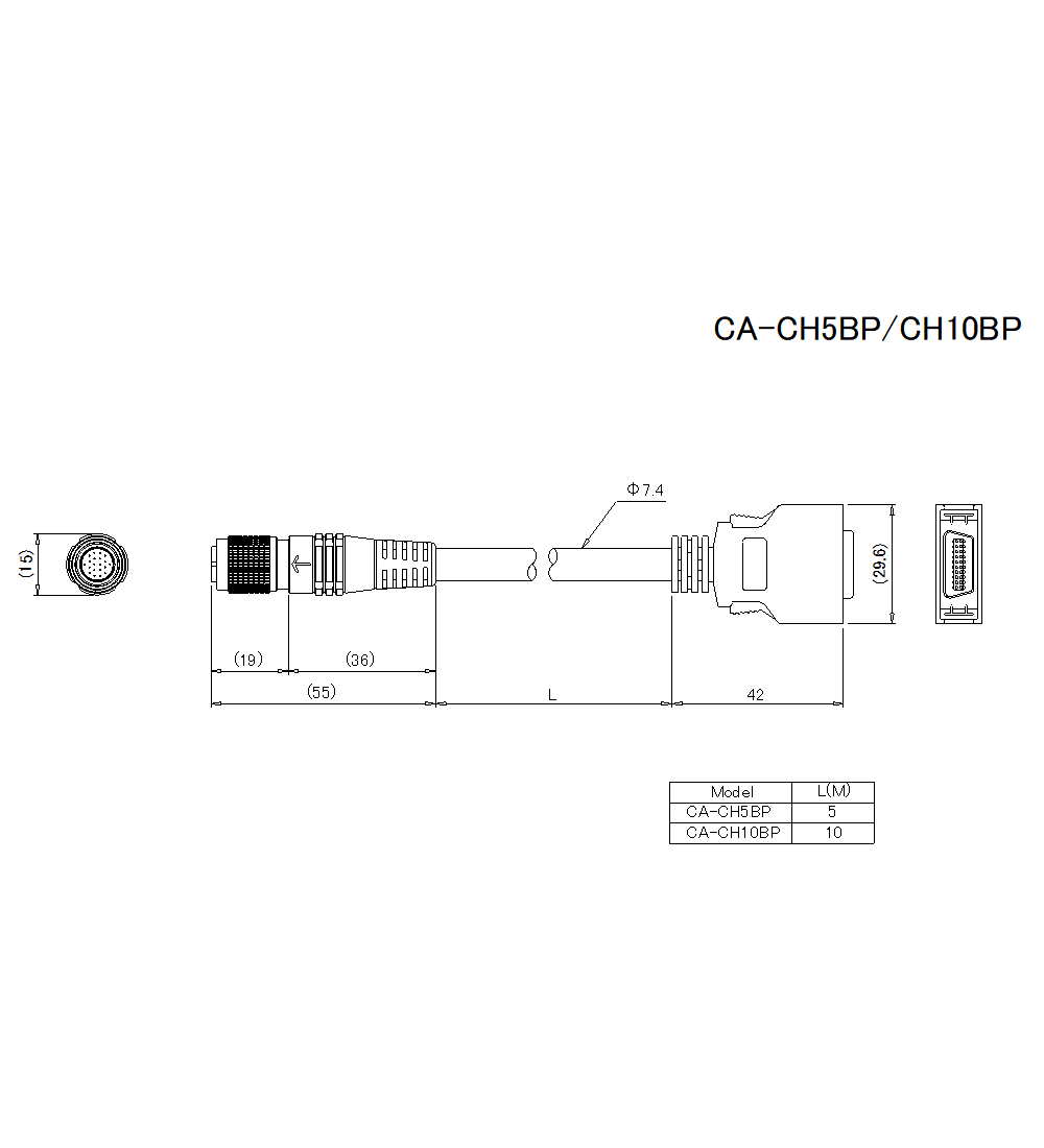 CA-CH5BP/10BP Dimension