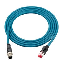 OP-87458 - Ethernet cable (M12 4-pin / RJ45) NFPA79-compatible Straight cable 5 m