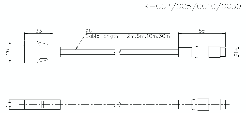 LK-GC10 Dimension