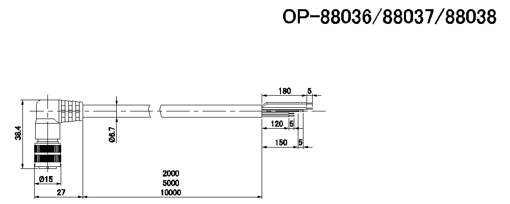OP88036-7/8 Dimension